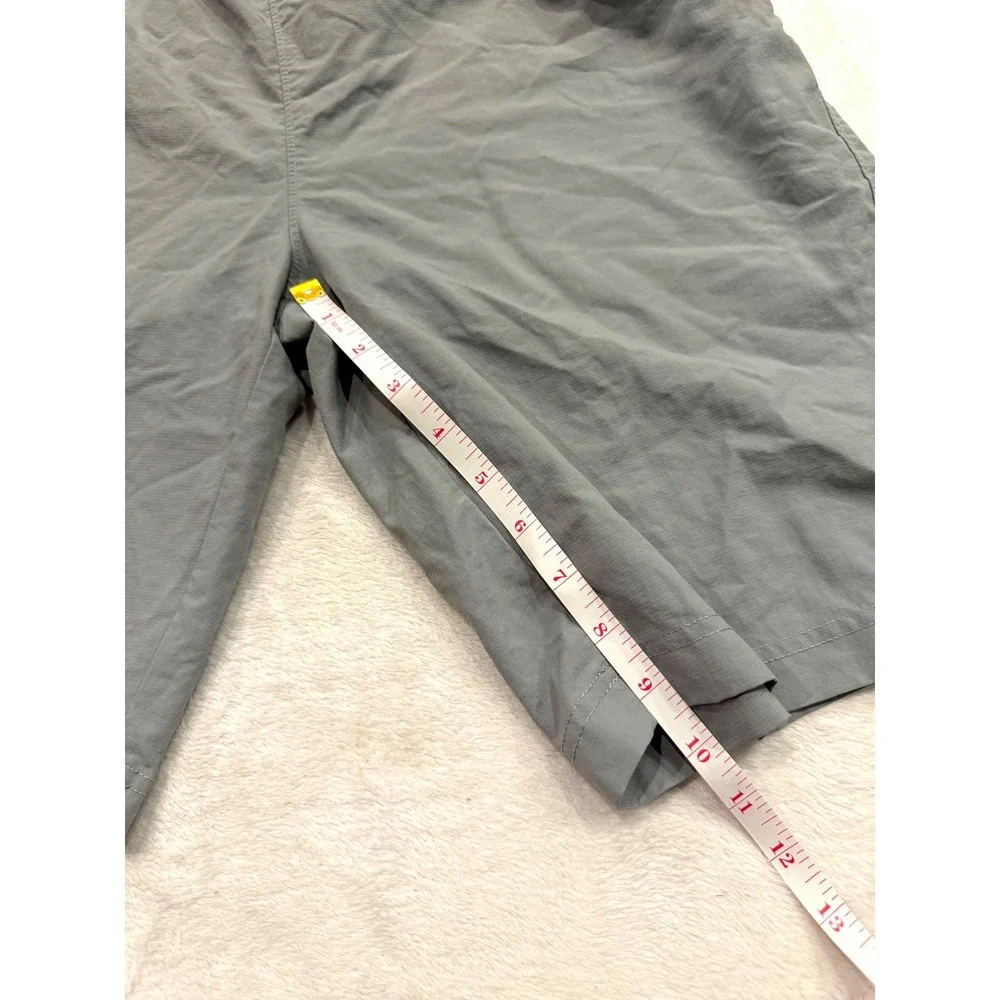 The North Face Mens Class V Water Shorts Grey Black Elastic Waist Size Medium